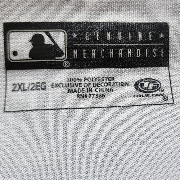 Vintage Top Fan New York Yankees Button-up Navy‎ Jersey Men's 2XL - Picture 3 of 7